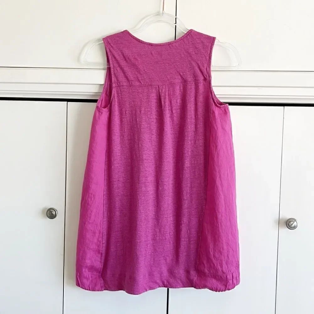 J Jill 100% Linen Side Panel Tank Top - Picture 4 of 7